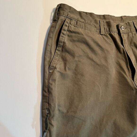 Duluth Trading Pants Size 40 x 30 Green Khaki Chino Cotton - Picture 5 of 13